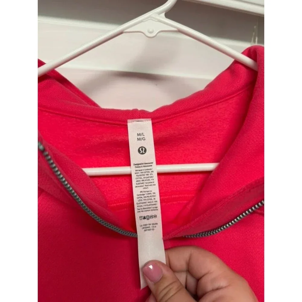 lululemon scuba oversized half zip hoodie